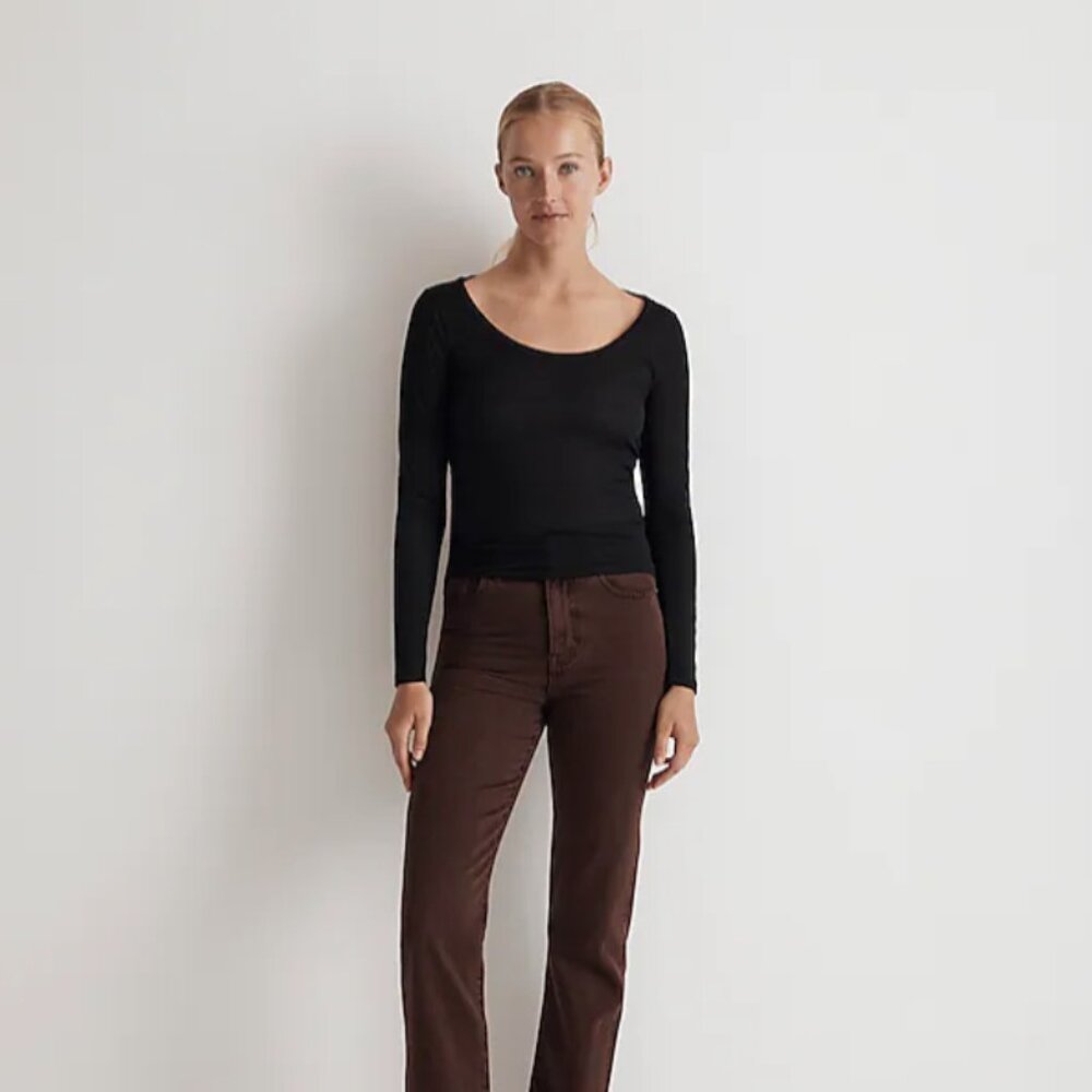 Madewell Semi-Sheer Scoopneck Tee